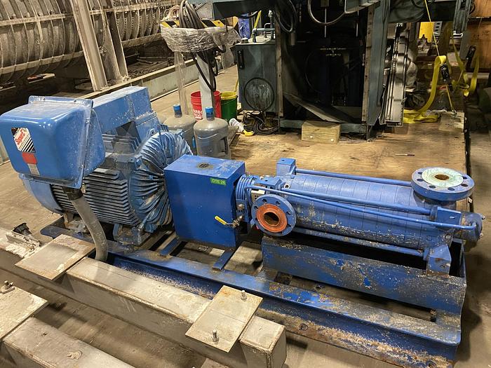 Used CARVER PUMP TYPE RS9B 3 X2X6 PUMP W/ 150 HP MOTOR