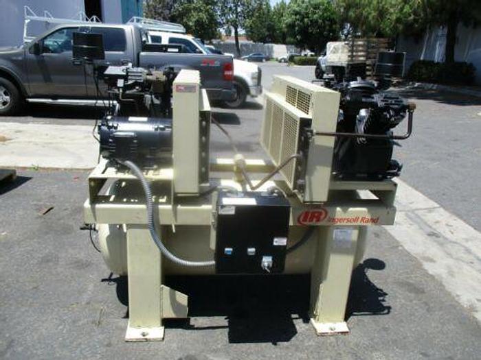 Used Ingersoll Rand Duplex 2-2545E10, 2 x 10 HP Air Compressor, 120 Gal Tank 175 PSI