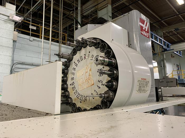 Used 2000 HAAS VF-5 4-Axis CNC Vertical Machining Center Updated 2018 HAAS Software Controls