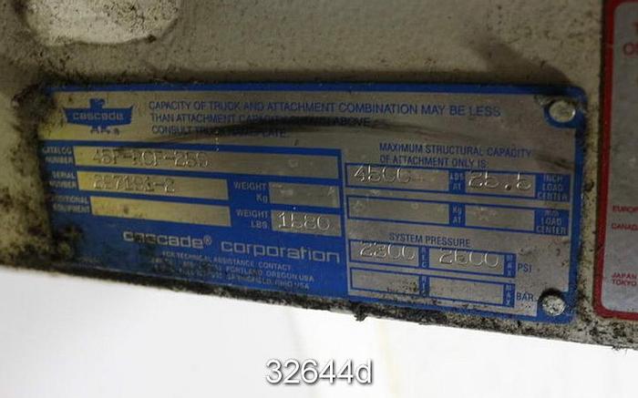 Used Cascade 45F-RCP-259 Roll Clamp #32644