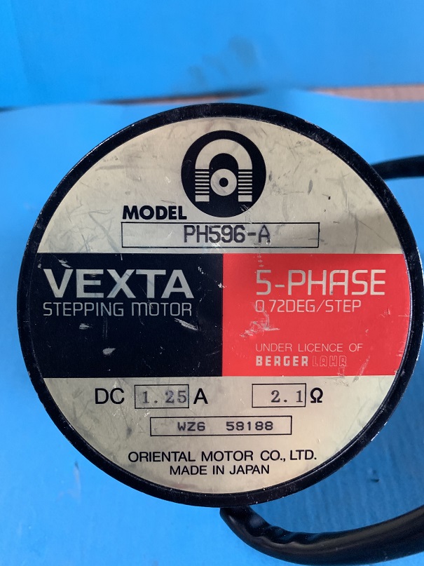 Used oriental motor vexta stepping motor  ph596-a