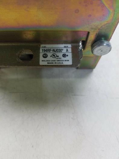 Used ALLEN BRADLEY SAFETY DISCONNECT SWITCH 194RF-NJ030* SER-A