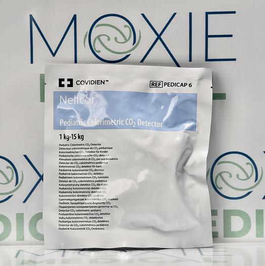 COVIDIEN PEDICAP 6 Colorimetric CO2 Detector, 6/BX