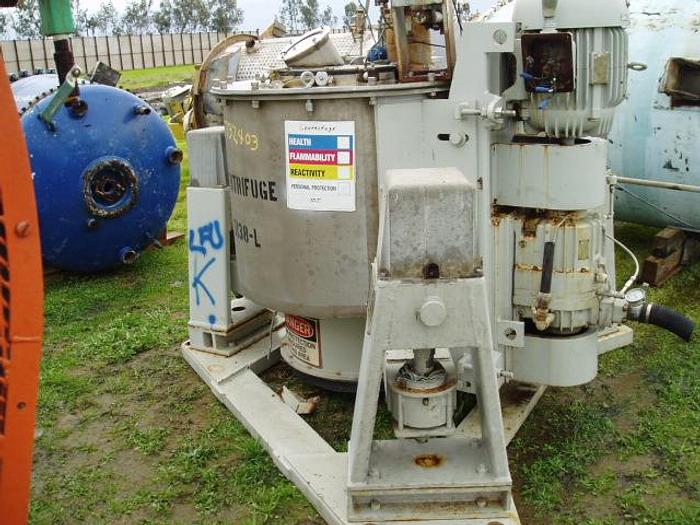 Used Centrifuge, Basket, Perforate, 42" X 24", Western States, S/st #C732403