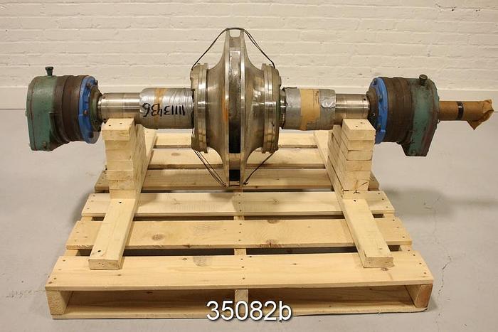 Used Goulds 3415 Pump Rotating Assembly, 10x12x22, 5 Vane 21.5" Diameter Impeller #35082
