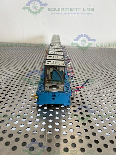Used Lot of 15 - Finder 60.13 Relay 250V, 10A w/ Finder 90.112 Socket