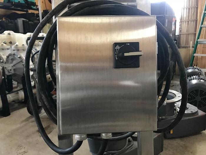 Used Pump, Centrif., 10 HP, S/st, 2" In/Out, Powder Pump #S741993