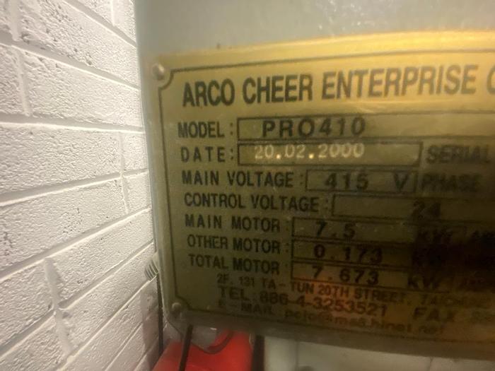 Used 2000 XYZ Proturn 410 CNC Lathe