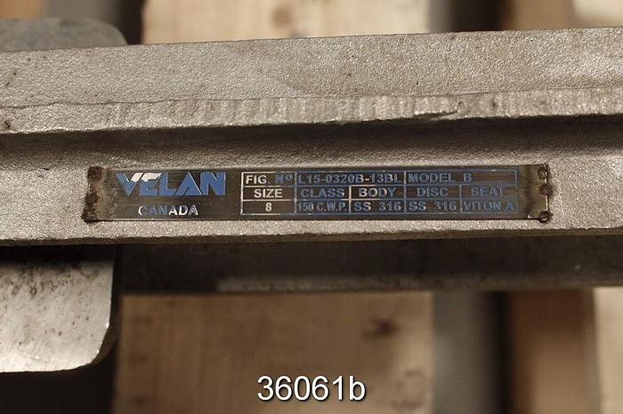 Used Velan 8" Hand Operated Knife Gate Valve #36061