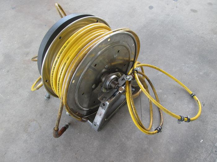 Used Hanney Reel Jaws of Life 100' Hydraulic Hose Reel With Motor