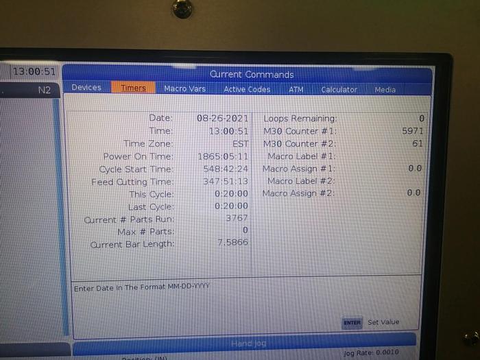 Used 2019 HAAS ST 10 CNC Turning Center Bar Feeder & Tailstock