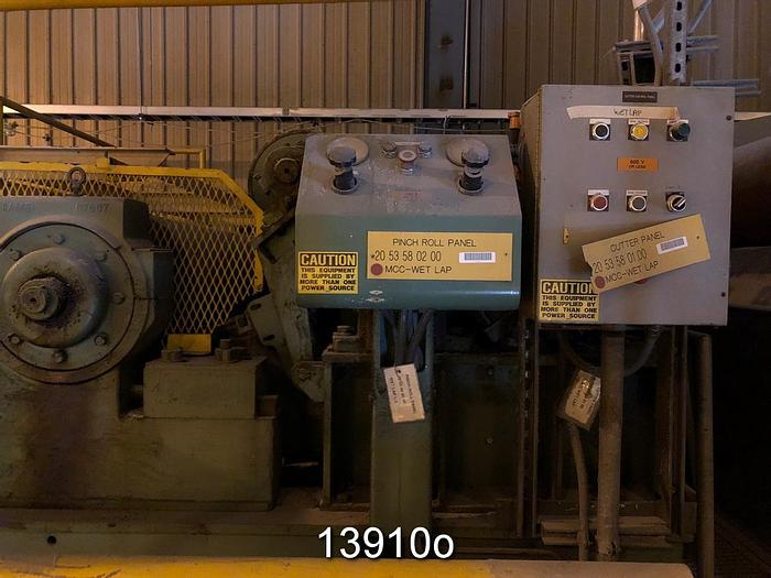 Used Sandy Hill/Kamyr 1990 Wet Lap Machine, Cylinder Type Former, 80" Wide, (New In 1990) #13910