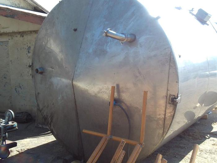 Used Tank, 5,215 Gallon, S/st, CT/FB, 8.5' x 1', Coils #S743352
