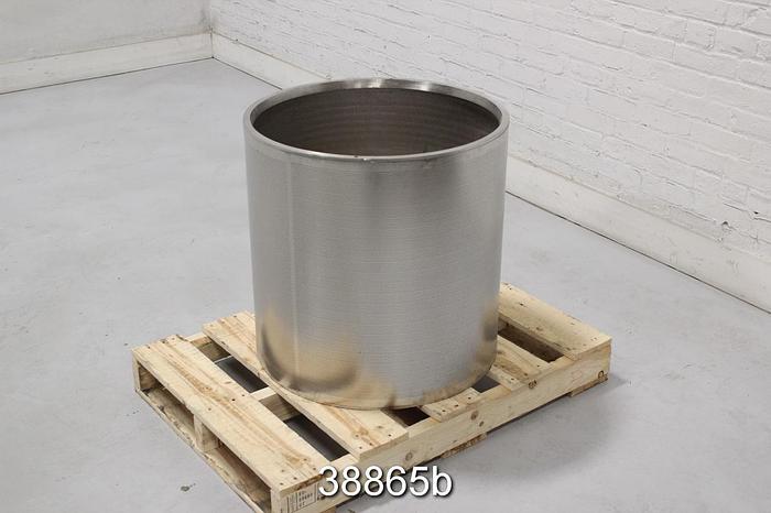 Used Bird 40 Pressure Screen Basket, .070" Holes #38865
