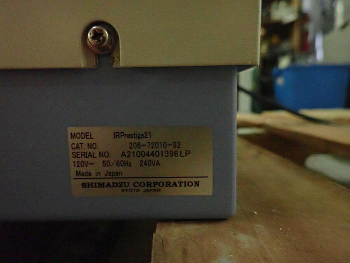 Used Shimadzu IRPrestige21 Fourier Transform Infrared Spectrometer & PIKE MIRacle ATR