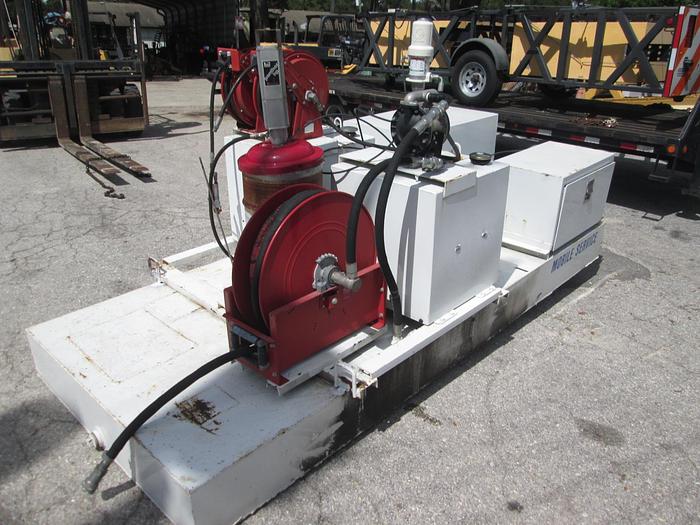 Used Fuel and Lube Skid Mounted Tank 