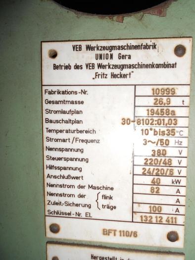 Gebraucht KOTTERBANK UNION BFT 110/6