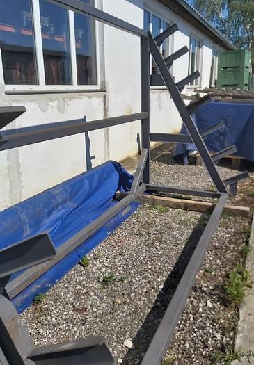 Gebraucht Langgut Schwerlastregal, 8 to Gesamtlast, ca. 3,6 x 1,5 x 2,2m hoch, , gebraucht