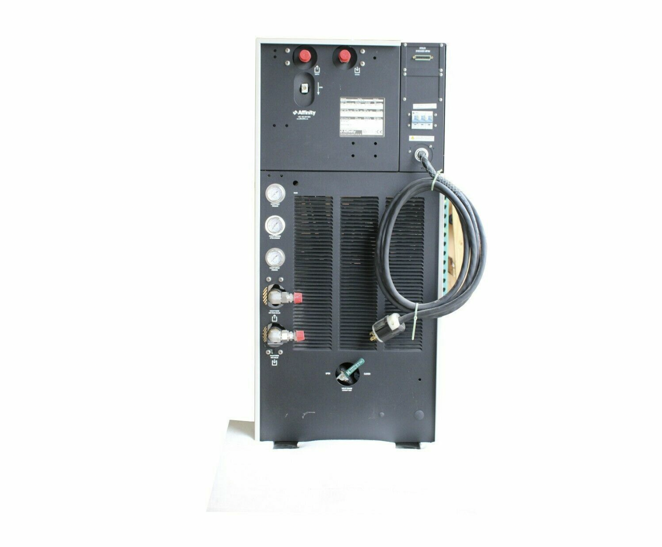Used Affinity CHILLER PWE-020L-BE38CBD4 SEMITOOL 70900-157 R-407C 15.A 460V 227V 3PH