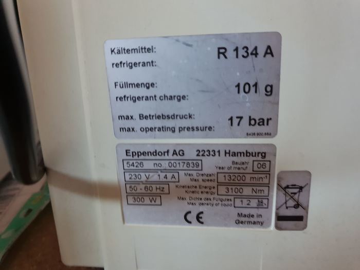 Used Eppendorf Centifuge 5415 R Centrifuge