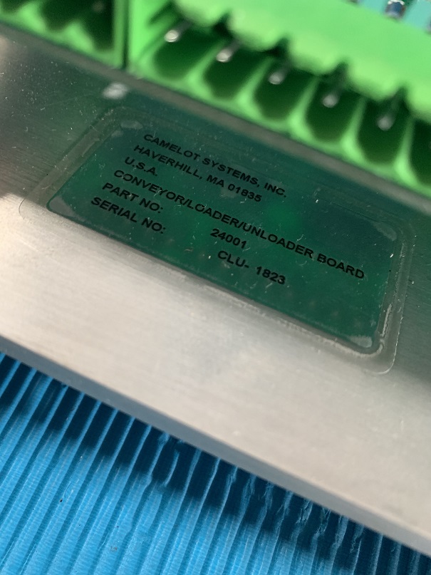 Used Camelot Systems Conveyor Board ASSY-24007-REV