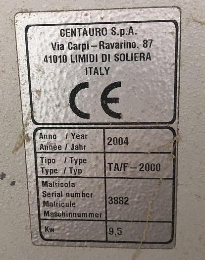 Used CENTAURO TA-F-2000 AUTOMATIC HYDRAULIC COPY LATHE