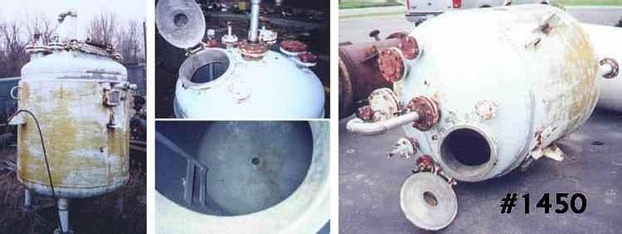 Used 200 GALLON PFAUDLER REACTOR – S/S – JACKETED – 75/60 PSI