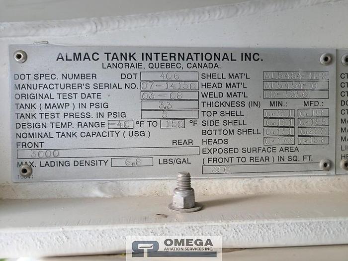 Refurbished Unit #: 17610 - 3,000 Gallon Jet Fuel Truck (2008) Mechanical Meters