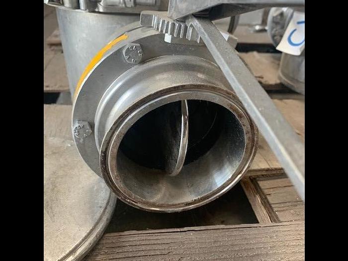 Used 4" Stainless Steel Magnetic Trap with SPX Valves