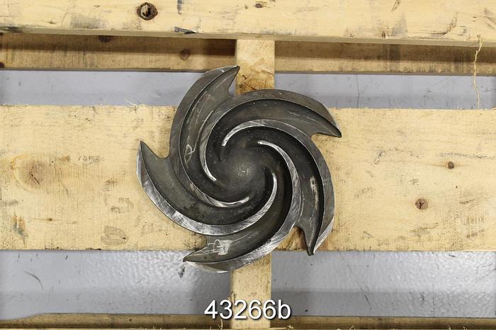 Used Goulds 3196 1x1.5x8 8" Diameter CF8M 5-Vane Impeller #43266