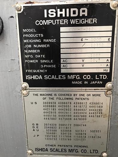 D'occasion ISHIDA 14-HEAD WEIGHER WITH BOSCH VFFS BAGGER