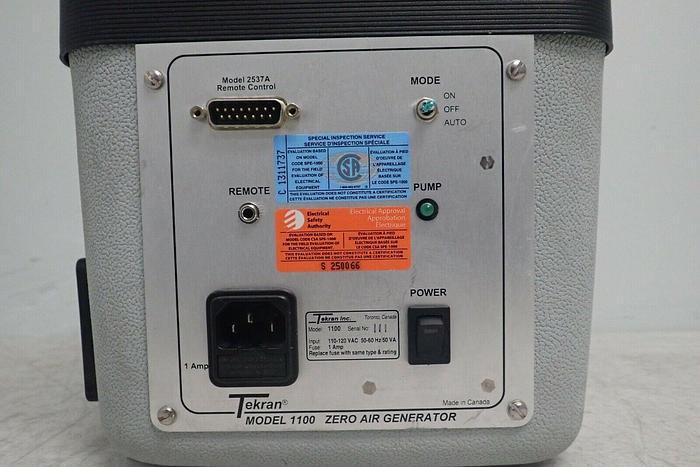 Used TEKRAN Model 1100 Zero Air Generator