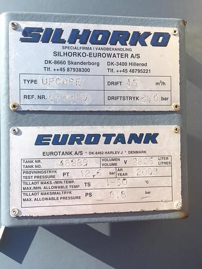 Used Silhorko aeration tank 2805 liters
