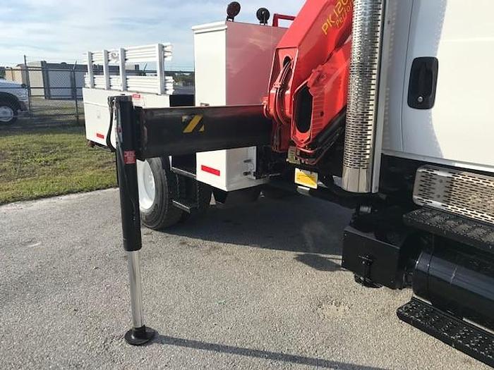 Used 2008 International 7300 4x4 Flatbed Knuckle Boom Truck - C44371