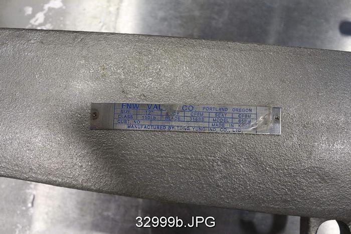 Used FNW 12" Hand Operated Knife Gate Valve #32999