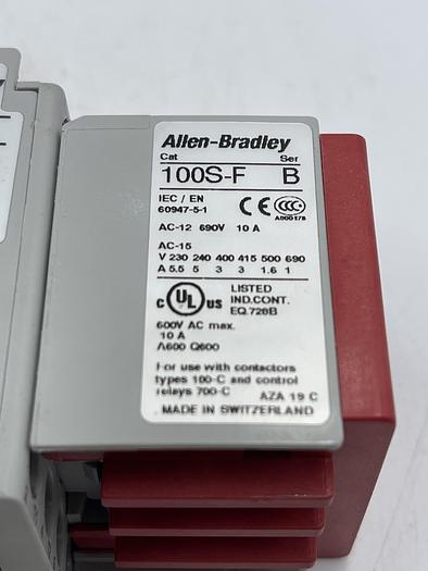 Used Allen-Bradley 100-C09D*10 Ser A, 100S-F Ser B