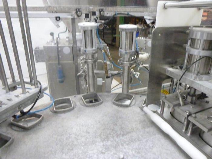 Used Complete Filling Line; World Cup Filler, (2) Vemag Robbies and Lidder