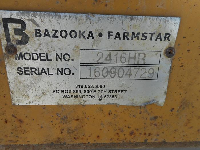 Used 2016 BAZOOKA FARMSTAR 2416