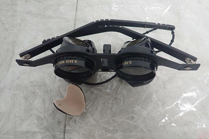 Used Beecher Mirage 5.5x25 Wide Angle Rimless View Binocular Glasses