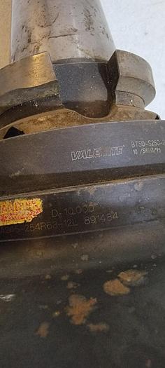 Parts Only Valenite milling cutter face RA245-25R63-12L 10" w/ BT50-S250-240 adapter(109)