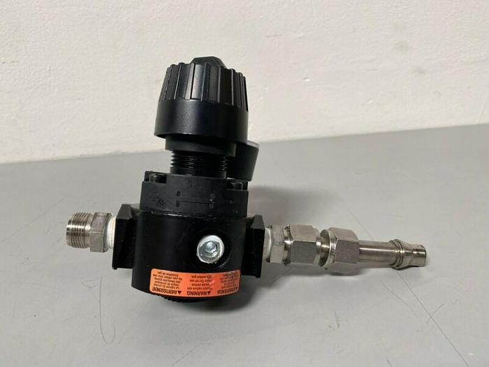 Used Wilkerson R16-03-GN0A Regulator w/ Pressure Regulator & 1/2" & 3/4" Fitting