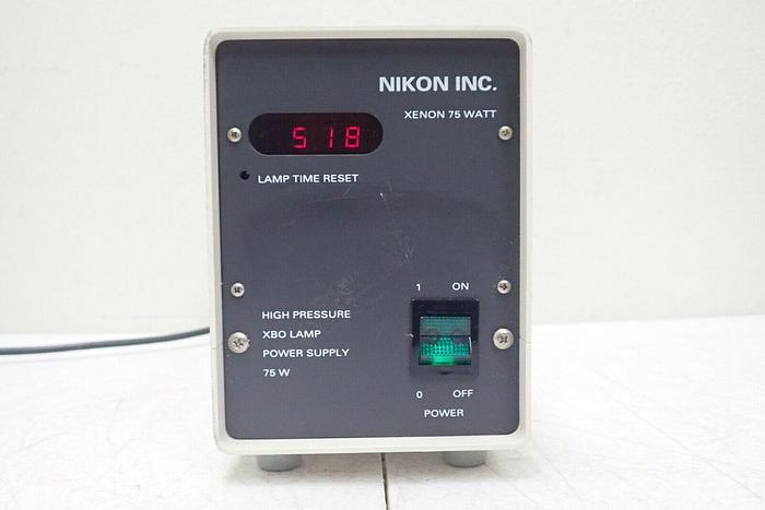 Used LEP Nikon Xenon 75 Watt High Pressure XBO Lamp Power Supply Light Source