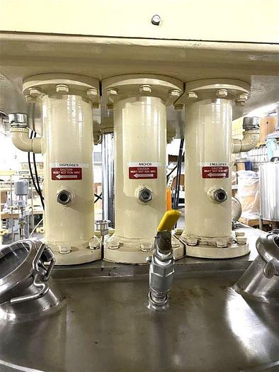 Used 40 GALLON ROSS TRIPLE SHAFT MIXER - S/S - VACUUM - JACKETED