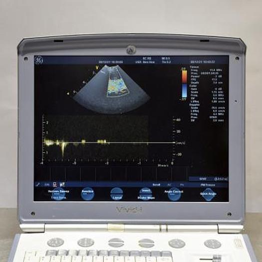 D'occasion ECHOCARDIOGRAPHE GENERAL ELECTRIC VIVID-i AVEC SONDE CARDIAQUE 3S-RS ET SONDE LINÉAIRE 12L-RS