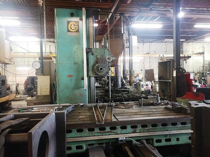 Used 5" Giddings & Lewis Horizontal Boring Mill, Model 70 D5-T, Table 60" X 120", X-120", Y-72", 975 rpm, 30 hp, DRO, ID17628