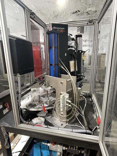 Used Branson S40 Rotary 2000X Ultrasonic Welder System 20:4.0 4000W New 2020 with 6 Position Camco Indexer