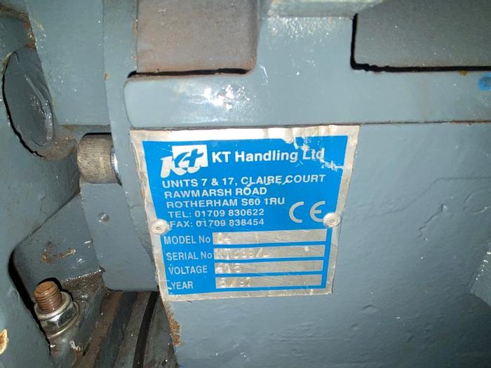 Used 1997 KT Handling O4 Plastics Granulator