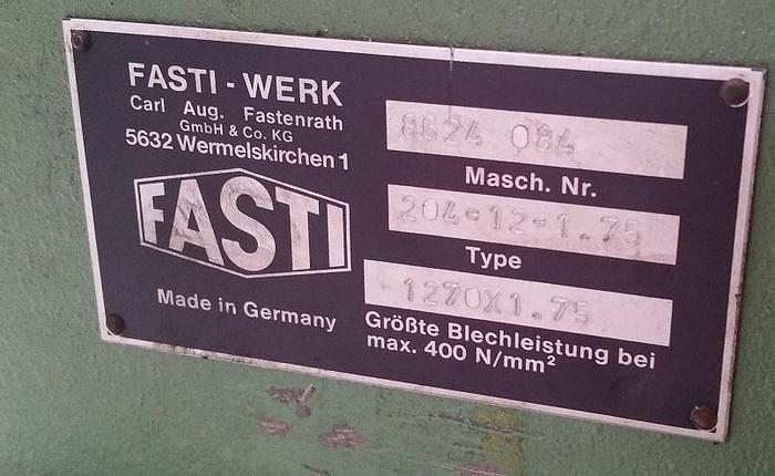 Gebraucht Manuelle Schwenkbiegemaschine Fasti 204-12-1,75