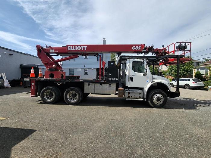 Used 2017 Elliott G85R Sign Crane on 2017 Freightliner M2-106 6x4 Reg Cab Flatbed Truck - MB7599