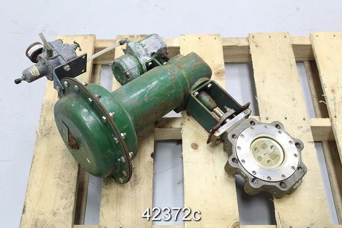 Used Neles Jamesbury 4" Air Operated Butterfly Valve #42372